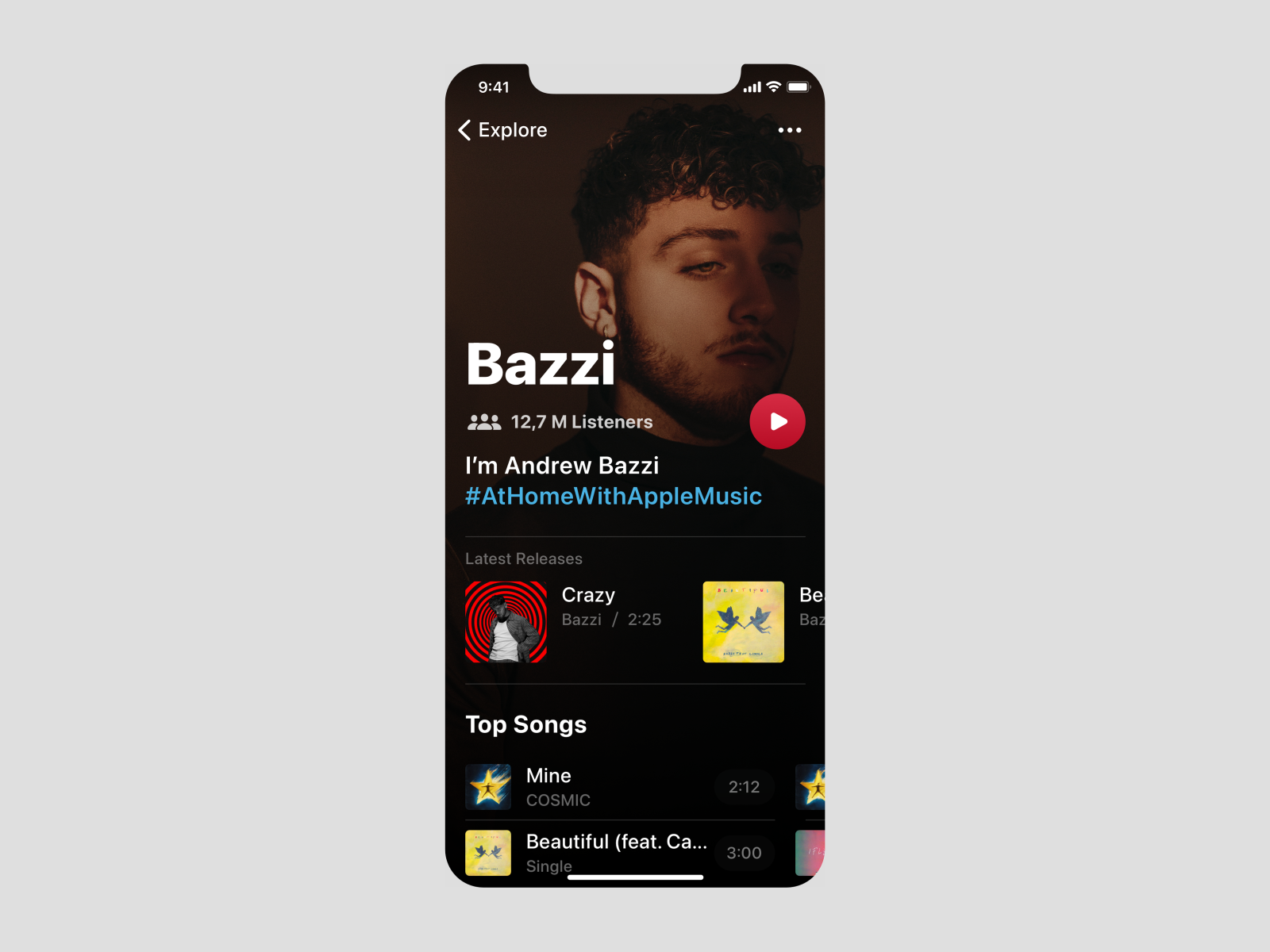 apple-music-artist-profile-explorations-by-wiktor-poltorak-on-dribbble