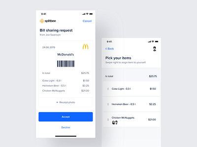 Splitbee – Mobile app