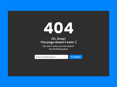 404 Error Page, Daily UI Challenge Day 8 404 error 404 page daily ui daily ui challenge design error error page learning design ui web ui