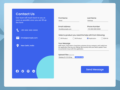 Contact Us Day 28 connect contact form contact us daily ui daily ui challenge design feedback form form help help form learning design request form review ui web ui