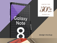 note 8 mockup attachment - Samsung Galaxy Note 8 Design Mockup