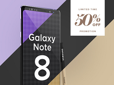 Samsung Galaxy Note 8 Design Mockup 4k android app design free high resolution mockup note 8 presentation samsung galaxy note 8 smartphone ui ux