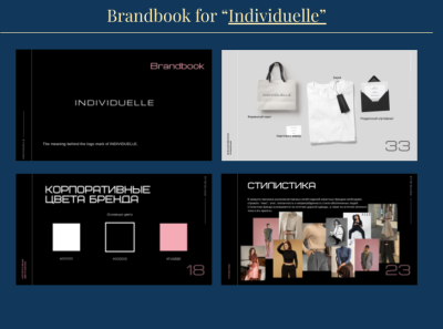 Brandbook for “Individuelle” branding design graphic design logo typography