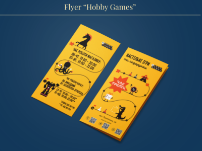 Flyer “Hobby Games” branding design graphic design illustration logo typography