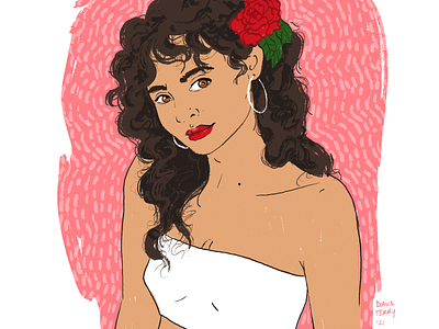 Latina Beauty dei diversity illustration latina portrait