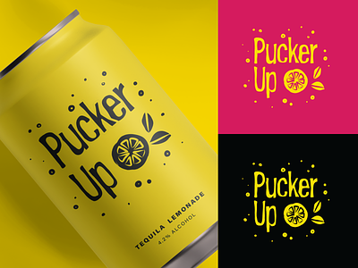 Pucker Up Tequila Lemonade branding design dribbbleweeklywarmup graphic design illustration logo rebound