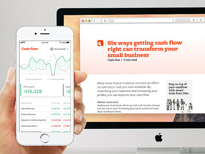 Fido Cash Flow app concept mockup