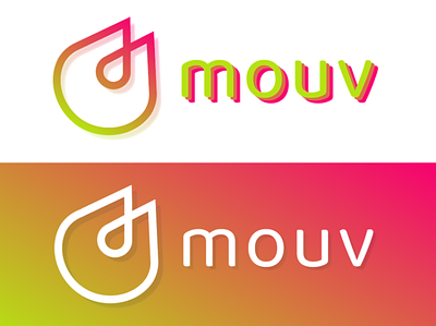 Logo for a fictive application app illustrator logo logo design mouv smartphone app