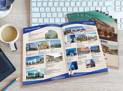 Commercial brochure made on InDesign for a real estate agency branding commercial brochure design graphism indesign magazine pao photoshop professional real estate agency real estate real estate agency