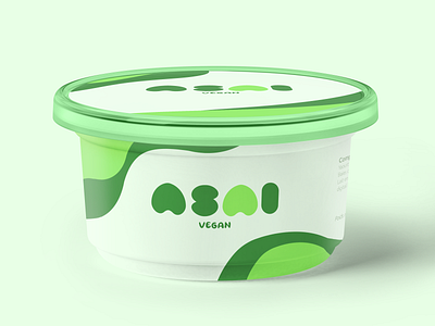 Asai branding branding design design graphic design illustrator logo logo design packaging vegan yogurt