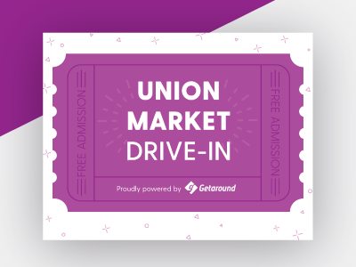 Union Market Drive In Event Flyer