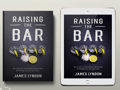 Raising The Bar bartender bartending book book cover cover cover design ebook