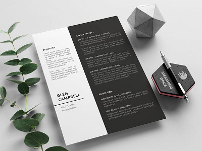 Free Minimalistic Resume Template