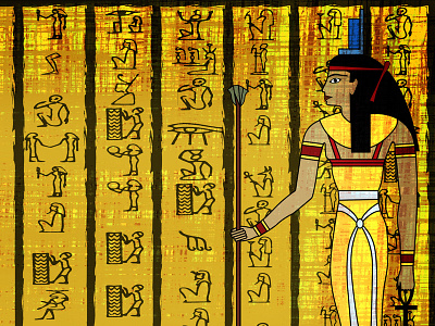 Ancient Egyptian Papyrus adobeillustator adobephotoshop design illustration poster art