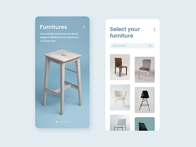 Online furniture store design app design furniture graphic design illustration onlineshopping ui