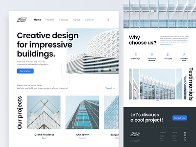 Architecture landing page