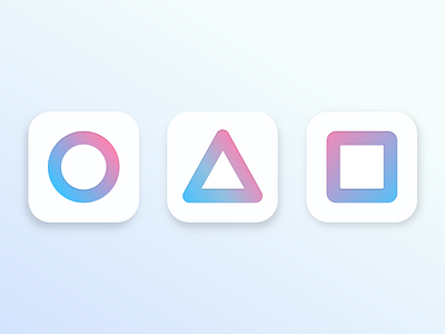 App icons 3d app appicon branding clean color dailyui dailyui005 design graphic design icon icons illustration illustrator light logo minimal ui ux vector