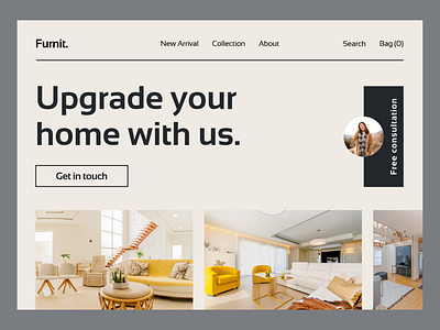 Furniture landing page