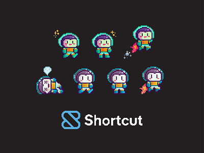 8-Bit Shortcut Video Game: Pixel Dots