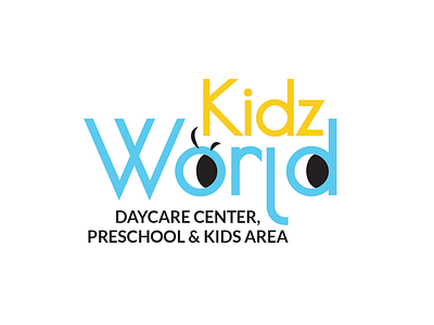 Kidz World Nursery Logo branding daycare identity kids logo nursery preschool