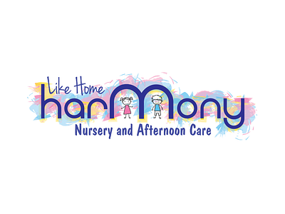 Logo for Harmony Nursery branding identity kids logo nursery