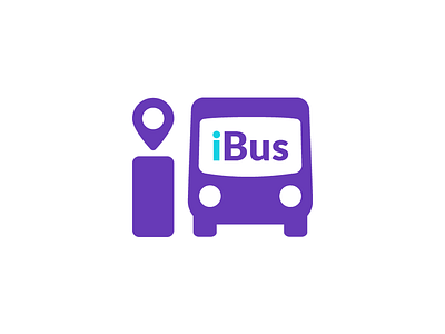 School Bus Tracker-iBus Logo branding bus identity logo school bus tracker tracking