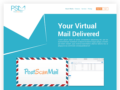 PostScanMail Website mailbox web design website