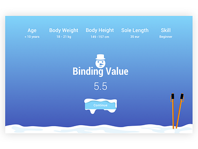 Binding Success-Ski Egypt App illustration ski success screen tablet application