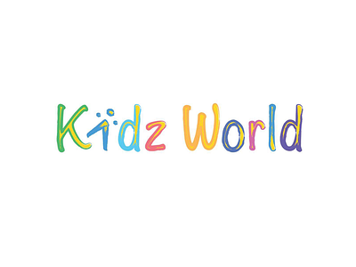 Logo for Kidz World Nursery branding graphics identity illustration kids logo nursery school