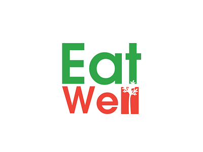 Eat Well Logo branding food healthy identity logo vegetables