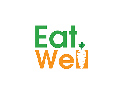 Eat Well Logo branding food healthy identity logo vegetables