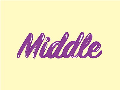 Middle Logo branding identity logo typography