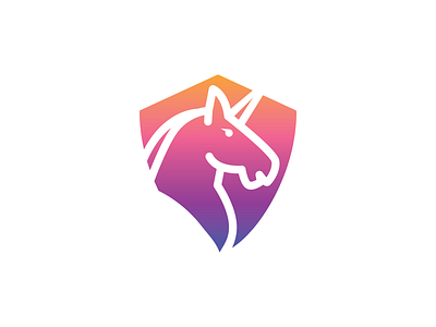 Unicorn colors icon logo unicorn