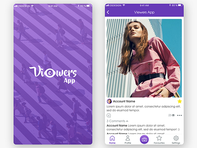 Viewers App, Details & Splash Screens app ios mobile mobiledesign ui ux