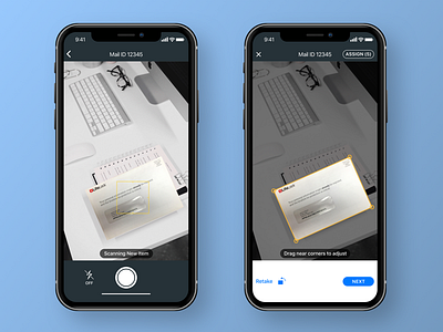 Operator Scanning Documents-Redesign mobile app ui user experience user interface ux
