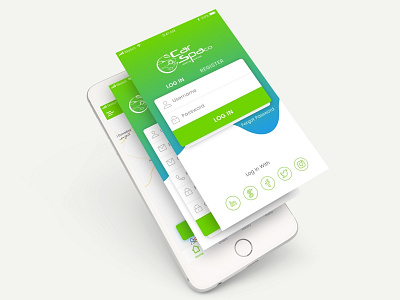 CarSpa App design ios mobile app ui user experience user interface ux