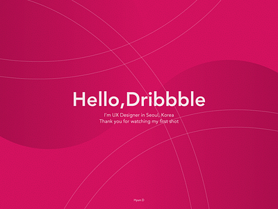 Hello Dribbble! debut graphic illust ux