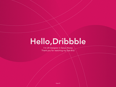 Hello Dribbble!