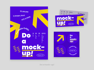 Portfolio Review Event <Mock-up> branding bx design graphic illust poster
