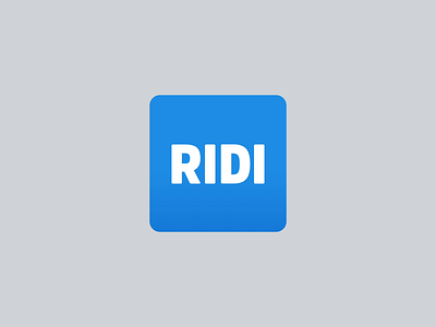 RIDI's New App Logo animation app branding design graphic icon illustration logo motion motiongraphics ui ux