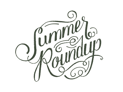 Summer Roundup Logo handlettering logo summer roundup
