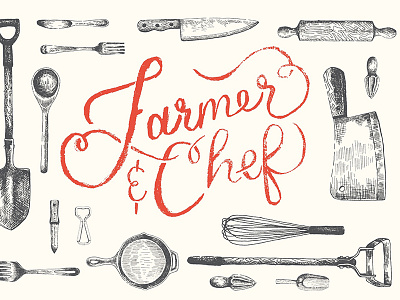 Farmer And Chef logo and branding