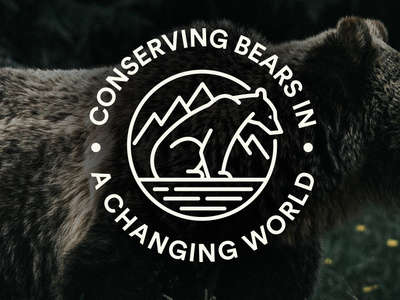 International Bear Association Conference Logo bear bear logo conference logo conservation logo