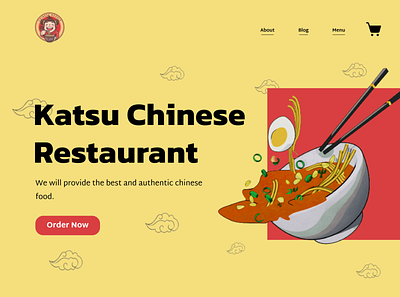 Chinese Restaurant UI design. 3d branding chinese chineserestaurant herosection restaurant ui uidesign