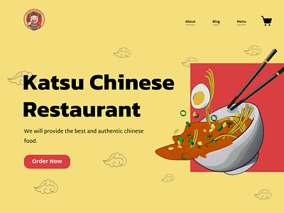 Chinese Restaurant UI design. 3d branding chinese chineserestaurant herosection restaurant ui uidesign