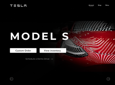 TESLA RE-DESIGN branding figma tesla ui