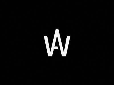 AW aw branding identity logo monogram type typography