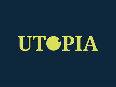 UTOPIA DSGN /logo design illustrator logo minimalist typography