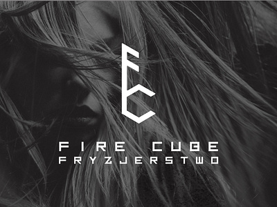 FIRE CUBE Fryzjerstwo /logo