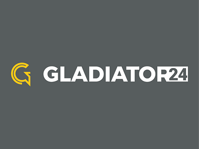 GLADIATOR24 /logo design illustrator logo minimalist
